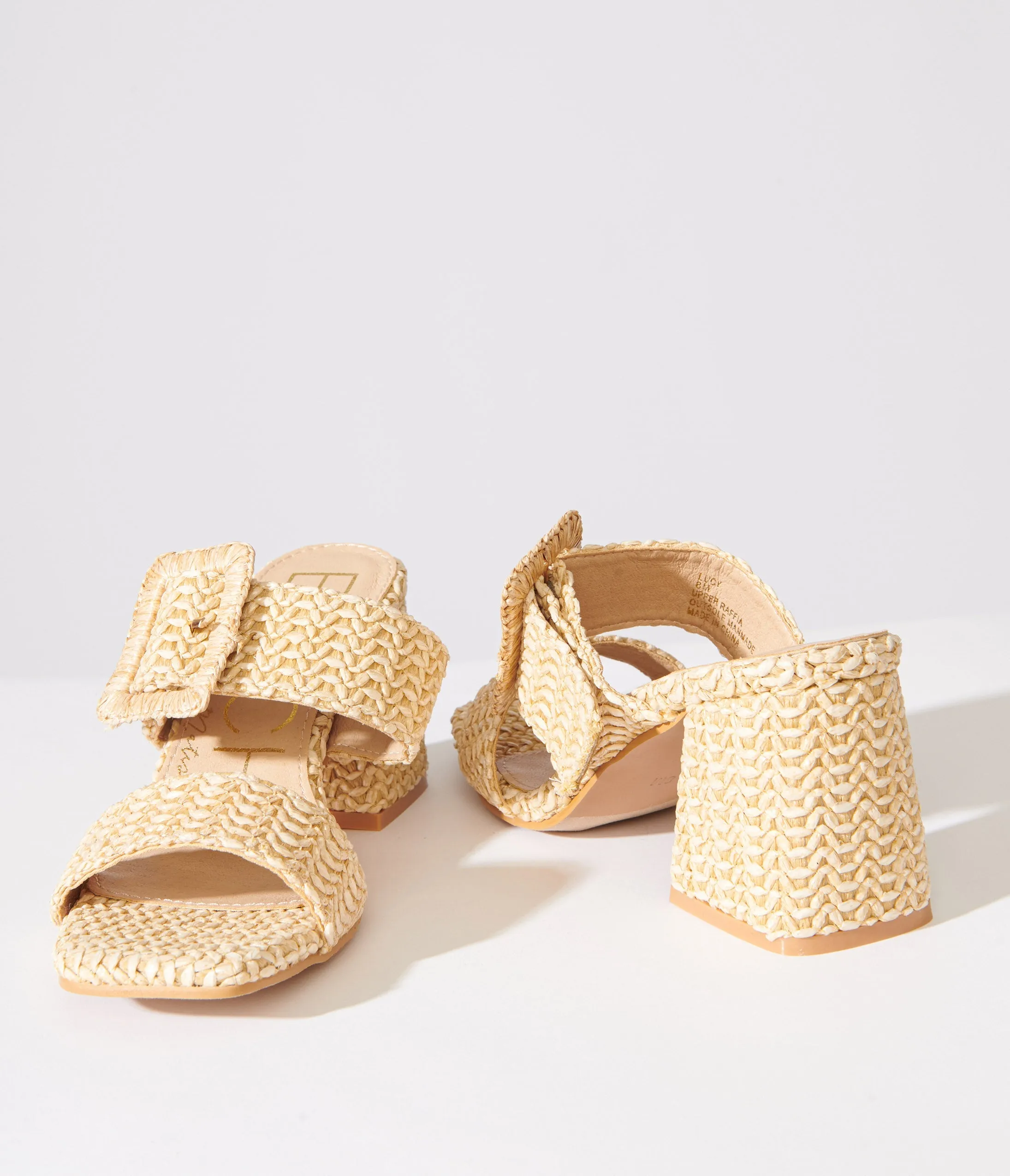 1970s Tan Rattan Heeled Sandals