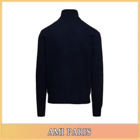 AMI PARIS  |Unisex Street Style Chain Logo Skater Style Designers