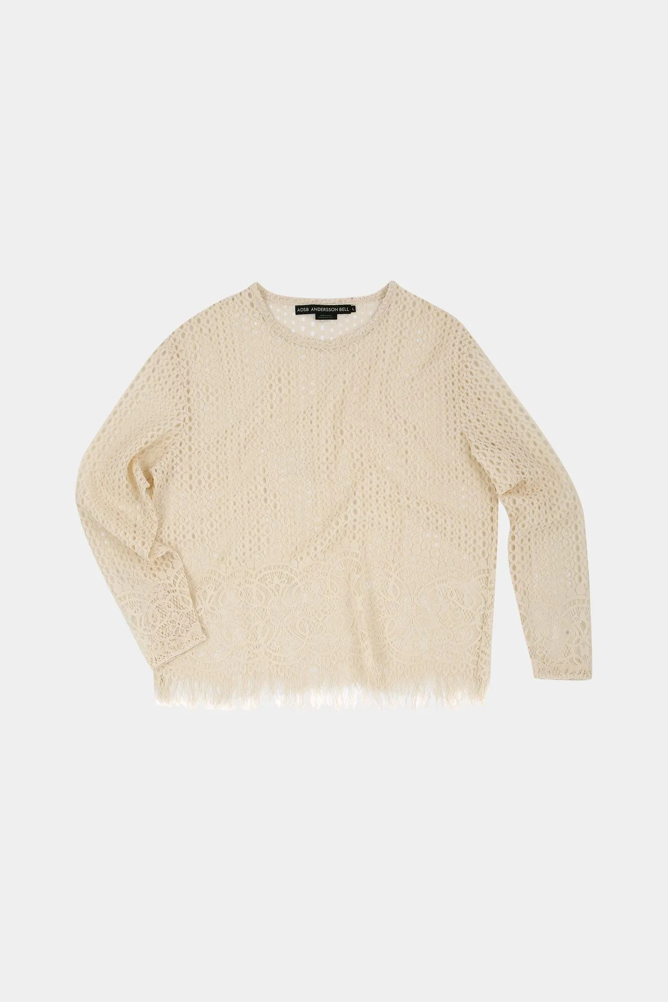 ANDERSSON BELL  |Nylon Street Style U-Neck Long Sleeves Plain Sweaters