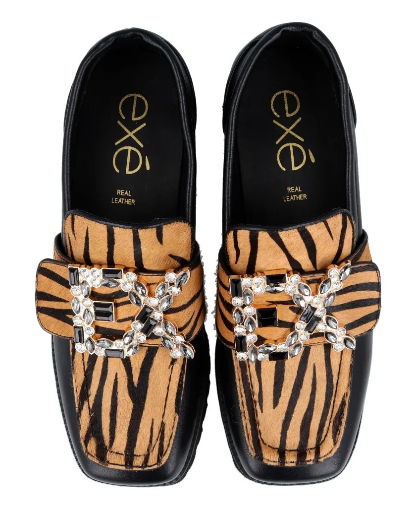 Animal print moccasins Exé P212-W168T