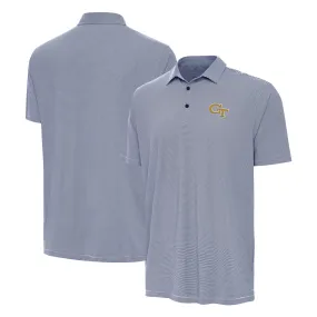 Antigua Georgia Tech Yellow Jackets Navy Twine Polo