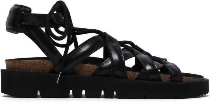 A.P.C. x NRL Iliade leather sandals Black