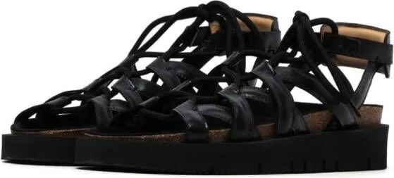 A.P.C. x NRL Iliade leather sandals Black