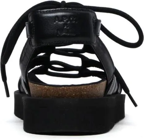 A.P.C. x NRL Iliade leather sandals Black