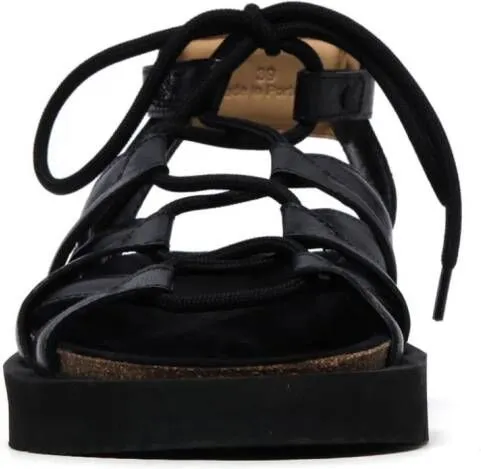 A.P.C. x NRL Iliade leather sandals Black