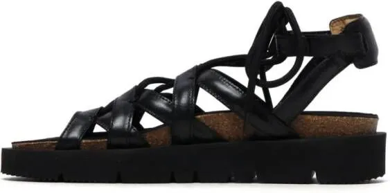 A.P.C. x NRL Iliade leather sandals Black