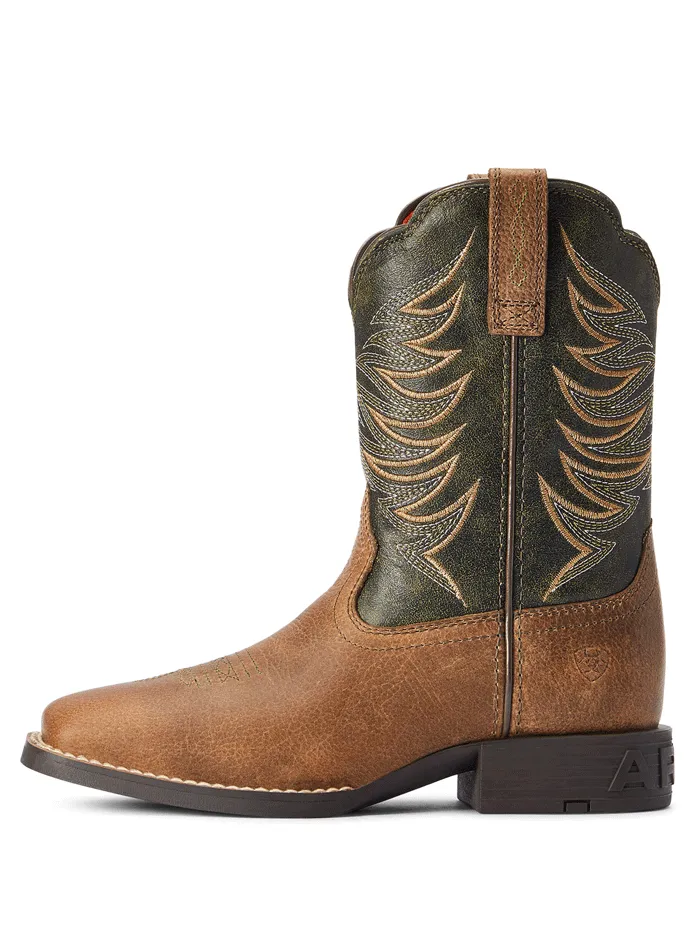 Ariat 10042414 Kids Firecatcher Western Boot Distressed Brown