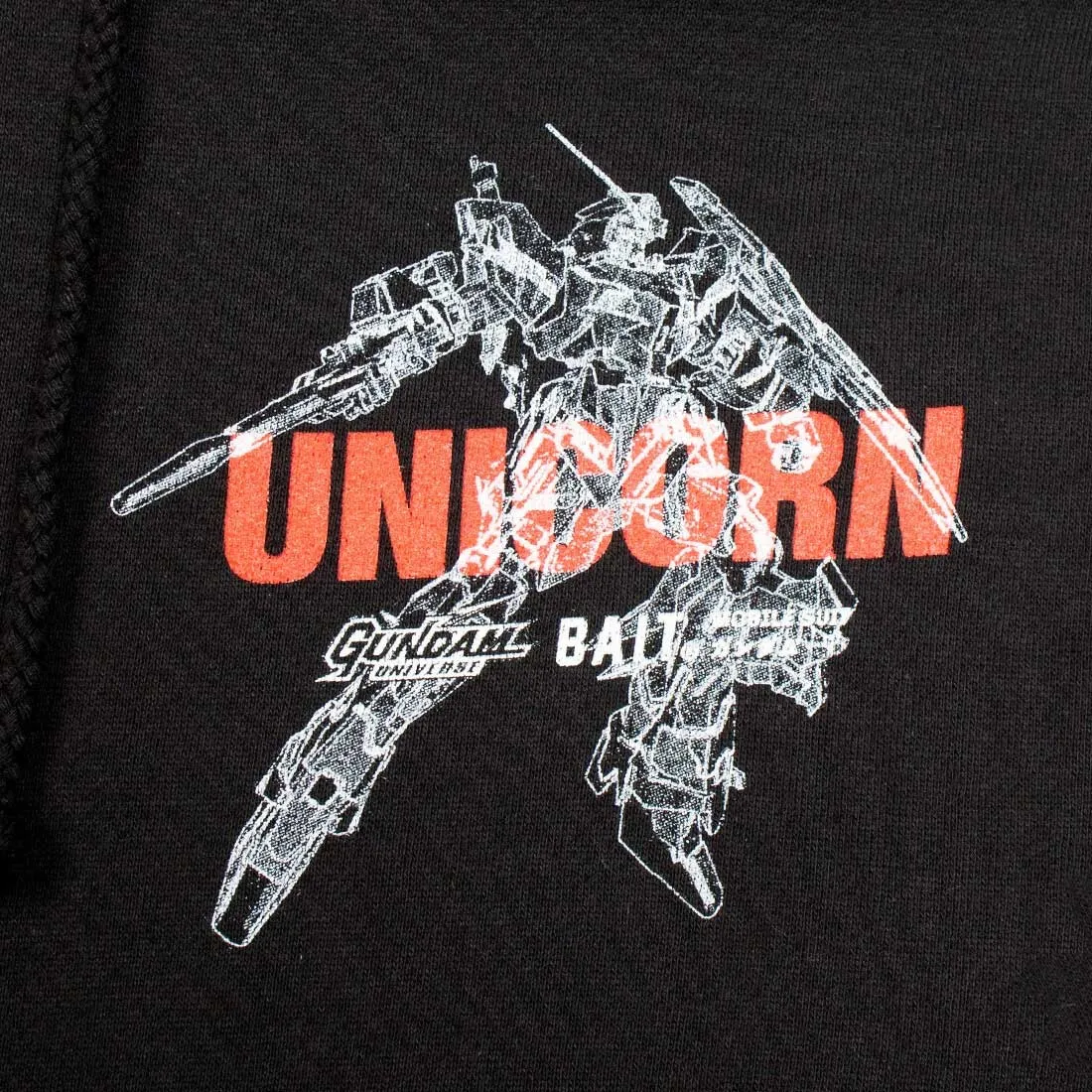 BAIT x Gundam Universe Men Unicorn Gundam Hoody (black)