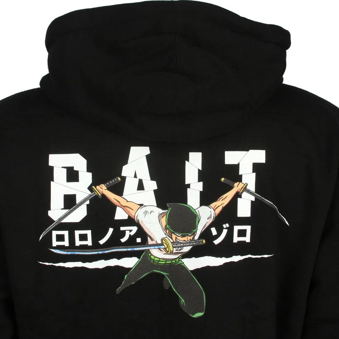 BAIT x One Piece Zoro BAIT Logo Zip Hoody (black)