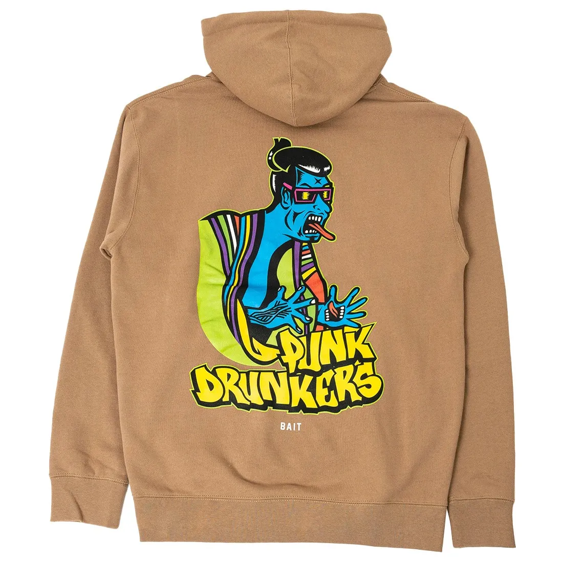 BAIT x Punk Drunkers Men Japanese Man Hoody (brown / sand)