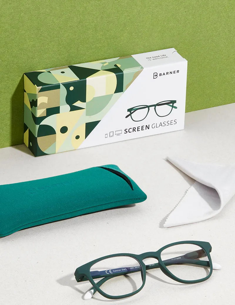 Barner Dalston Blue Light Reading Glasses Dark Green