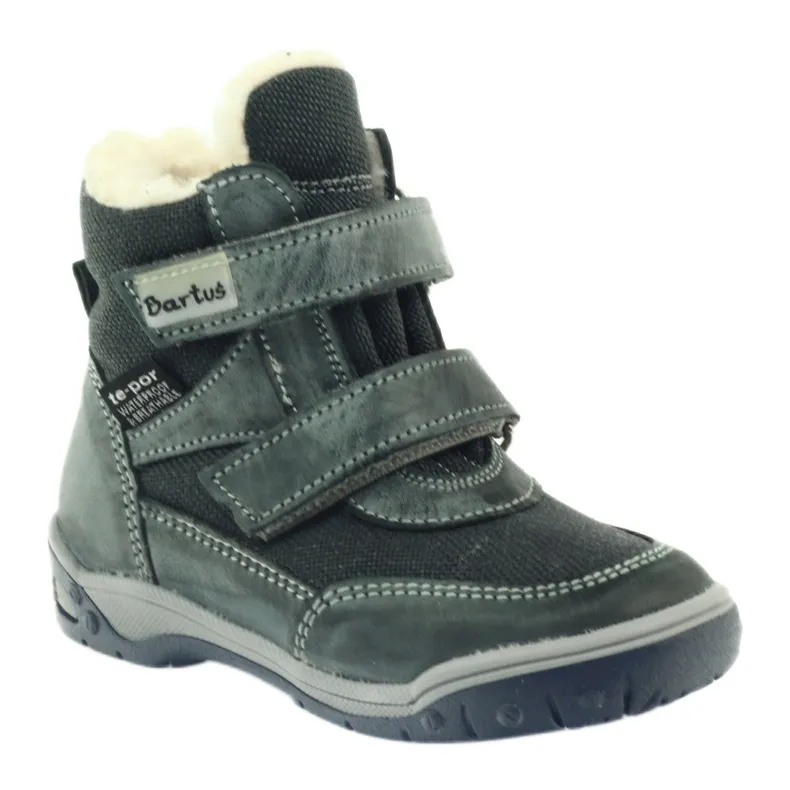 Bartuś Boots boots with 006 velcro membrane grey