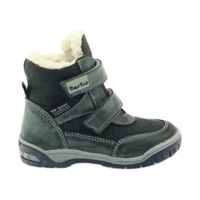 Bartuś Boots boots with 006 velcro membrane grey