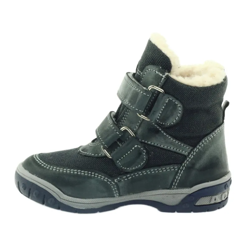 Bartuś Boots boots with 006 velcro membrane grey