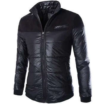 Black Color Men Jackets Men's Downs Jackets Men Outwears Slim Fit Casual Down Parkas Warm Jackets SM6