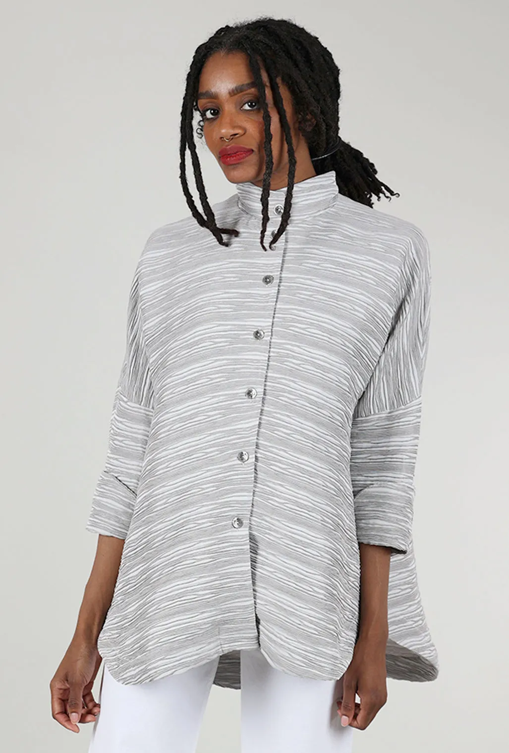 Complex Circular Jacket, Gray