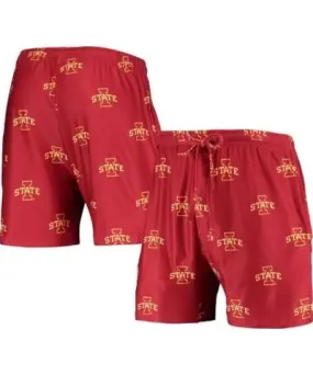 Concepts Sport Men's NCAA Iowa State Cyclones Flagship Allover Print Jam Shorts