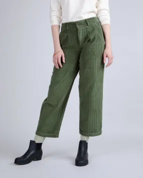 Corduroy Pleated Pant Stone Green