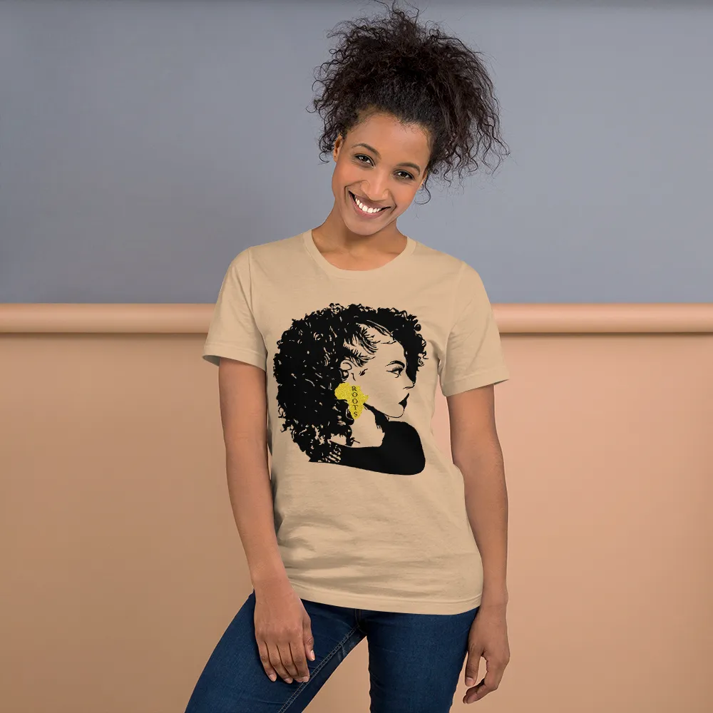 Curly Haired Black Beauty Short-Sleeve Unisex T-Shirt