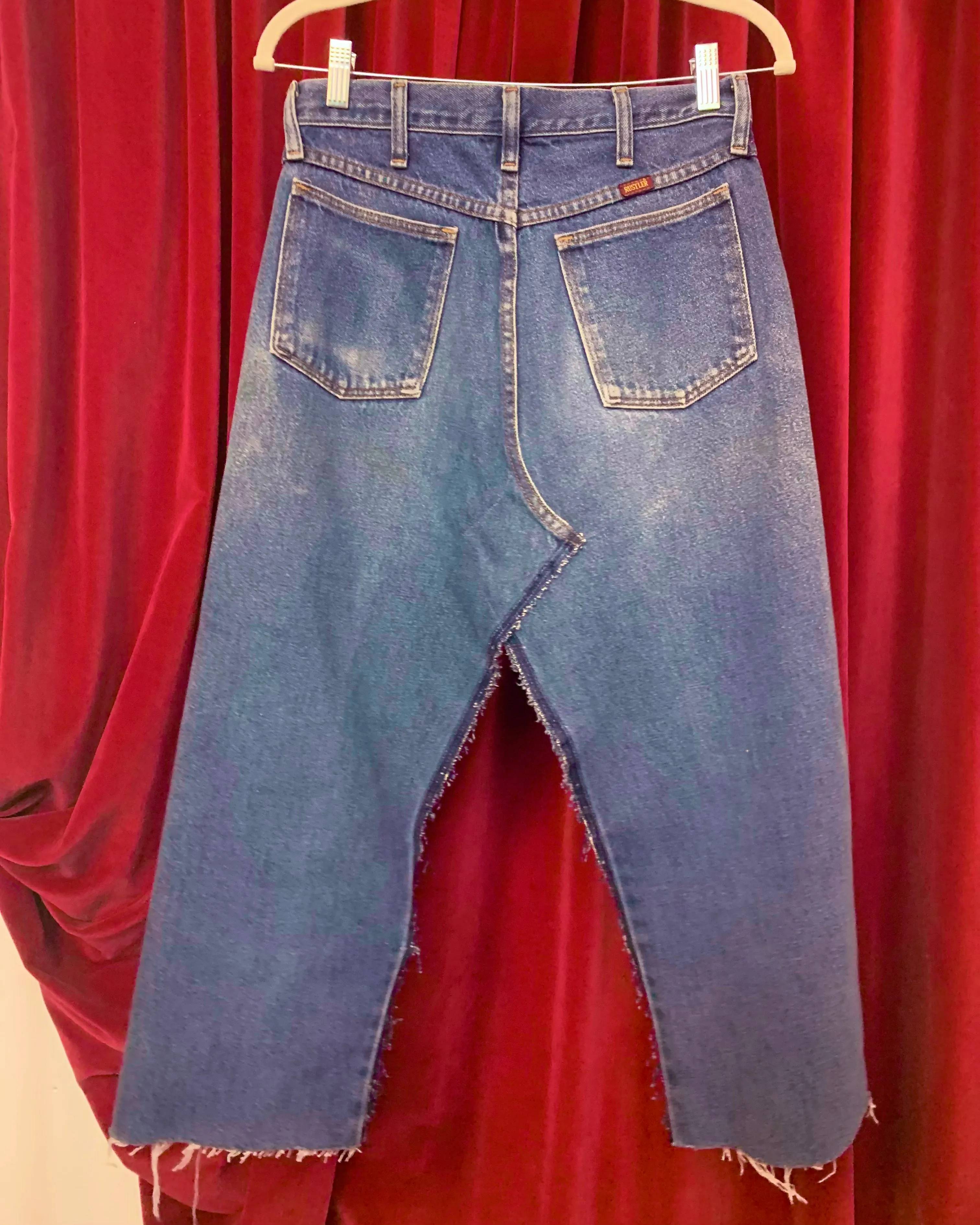 Custom transformed jean skirt