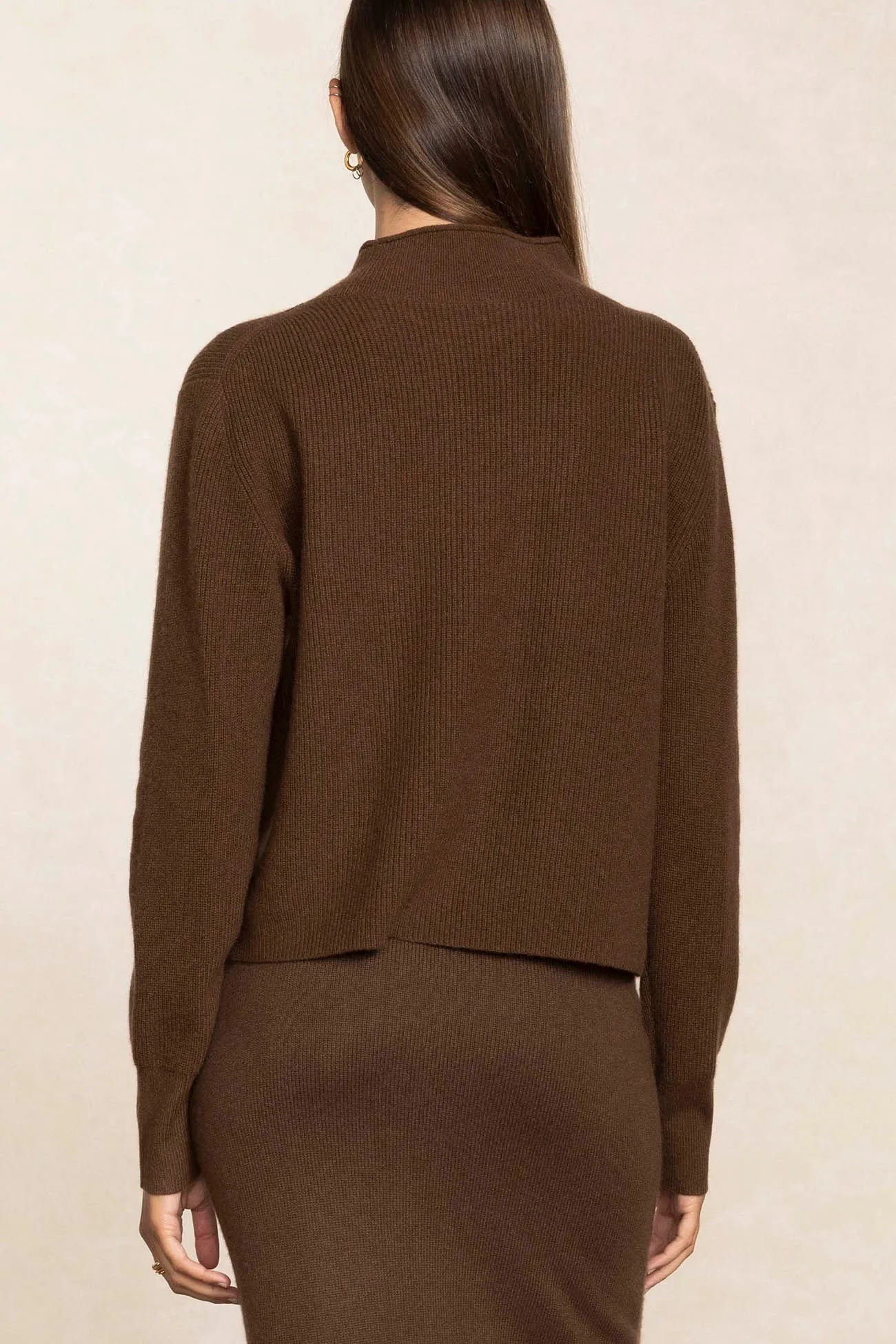 DELANEY CASHMERE MOCK NECK SWEATER