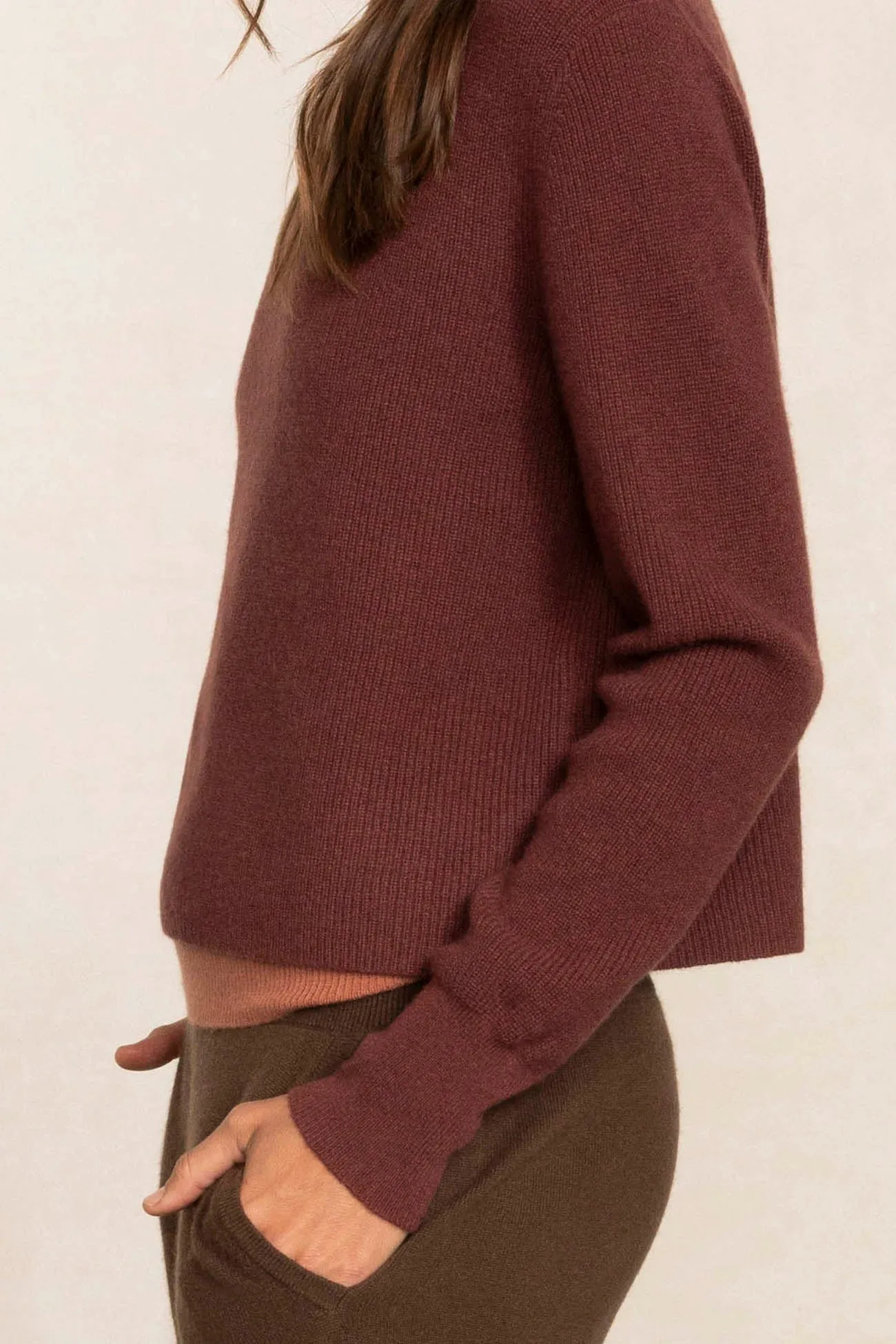 DELANEY CASHMERE MOCK NECK SWEATER