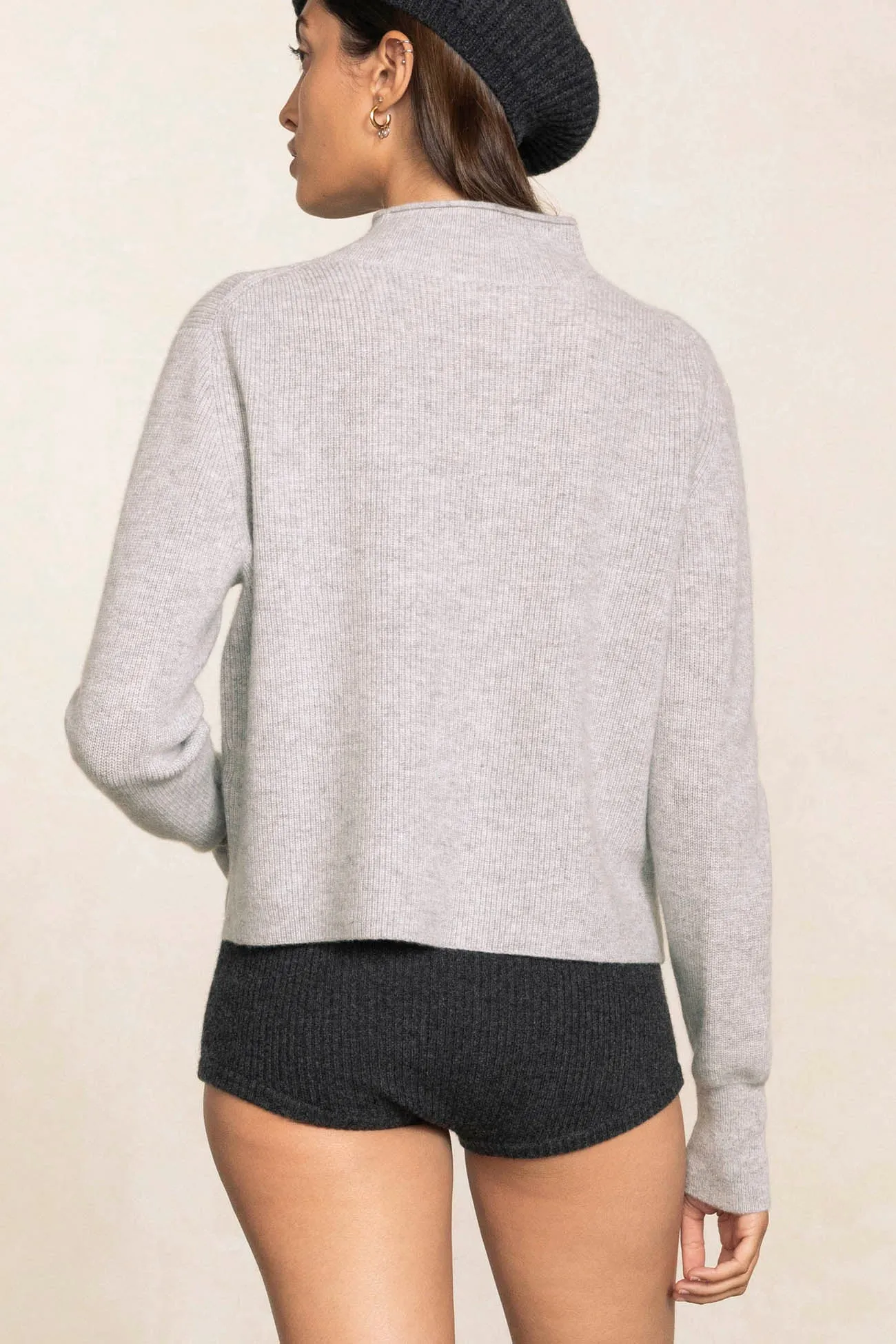 DELANEY CASHMERE MOCK NECK SWEATER