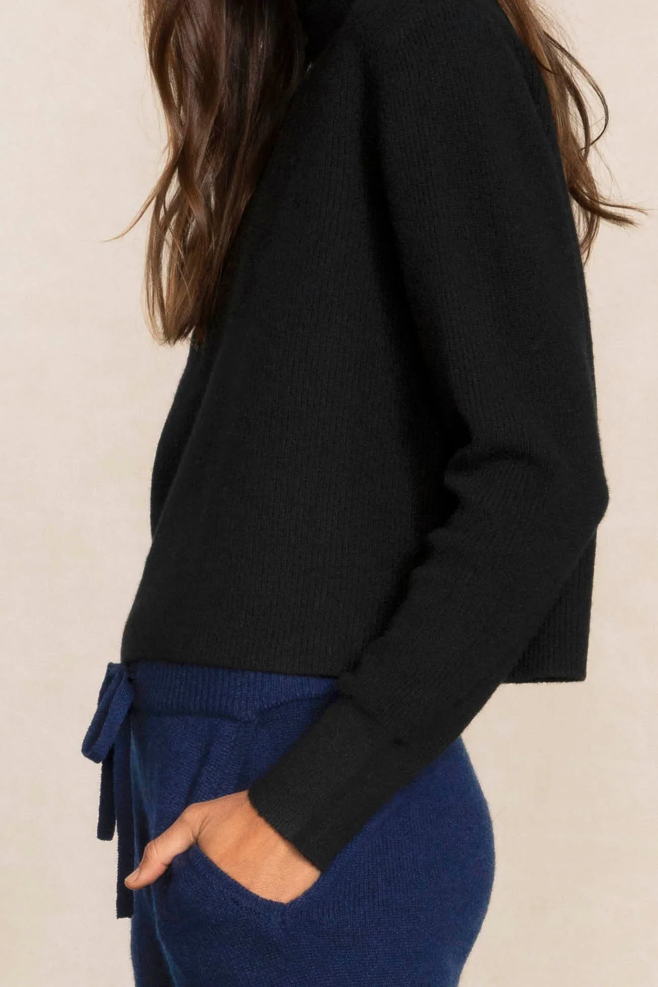 DELANEY CASHMERE MOCK NECK SWEATER