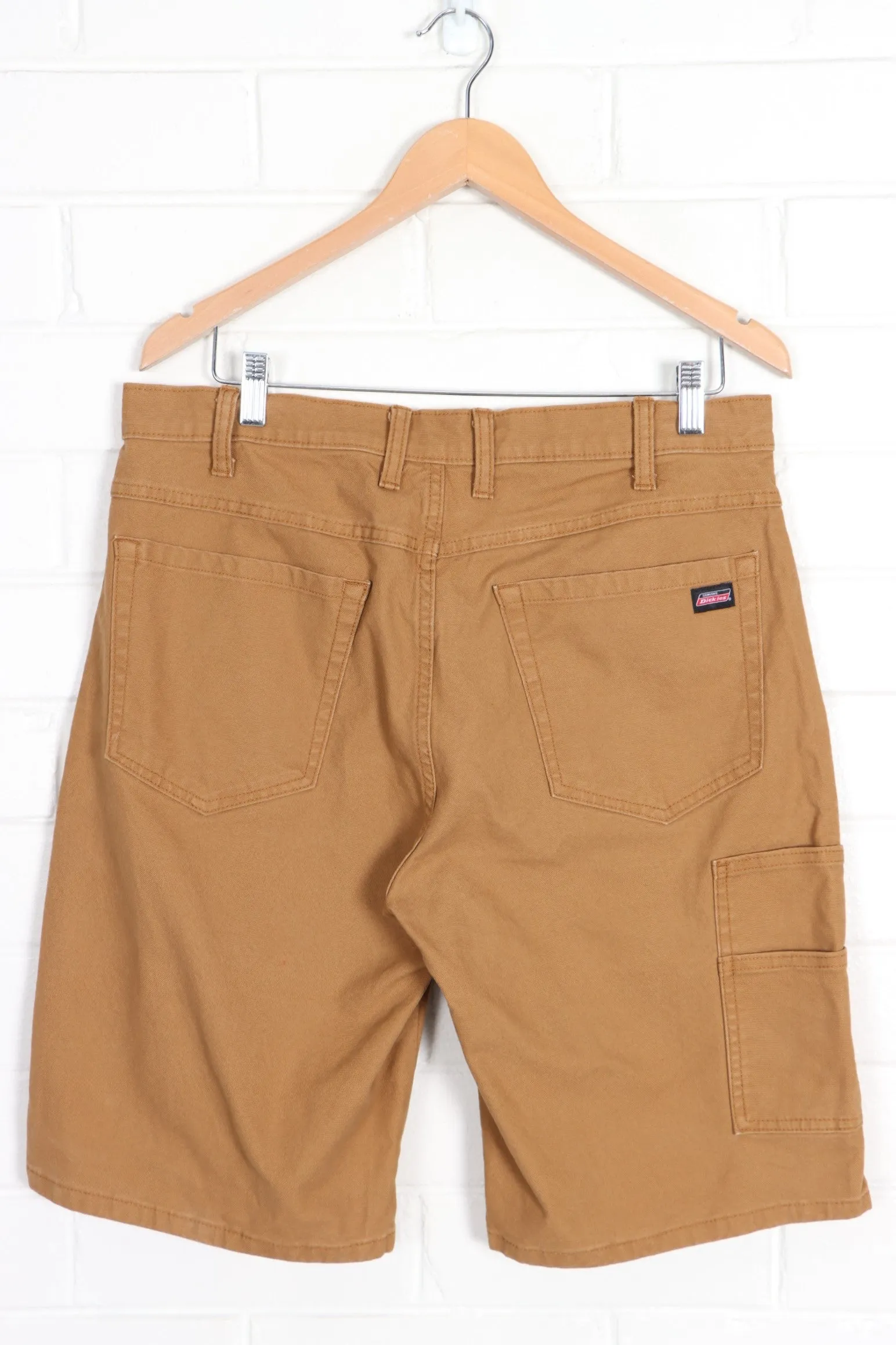 DICKIES Brown Duck Denim Work Shorts (34)