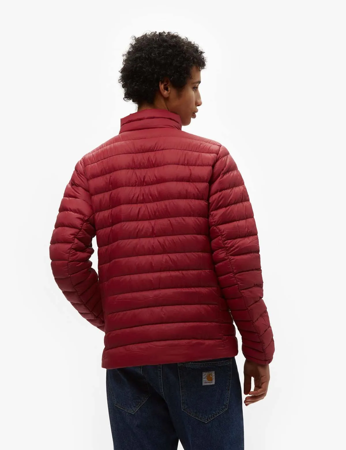 Down Sweater Jacket - Burgundy