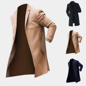 Fashion Winter Men's Trench Long Jackets Coats