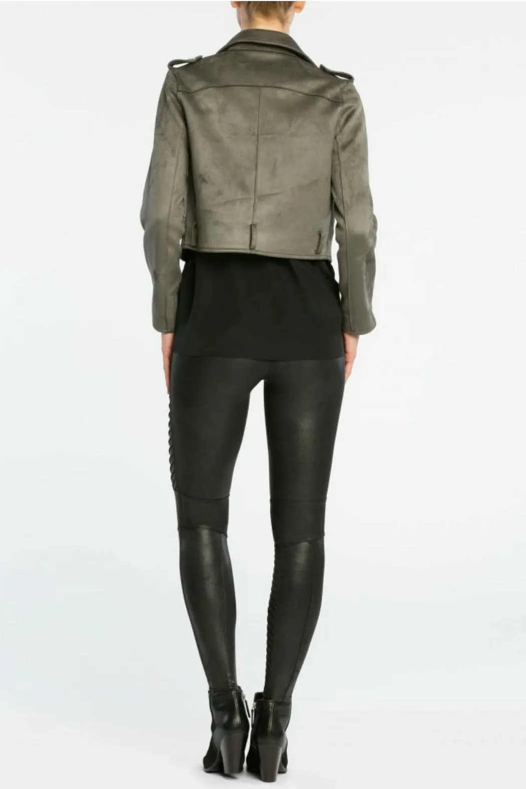 Faux Leather Moto Legging