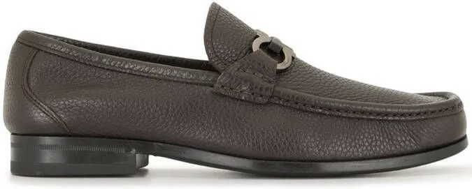 Ferragamo Gancini-detail moccasins Brown