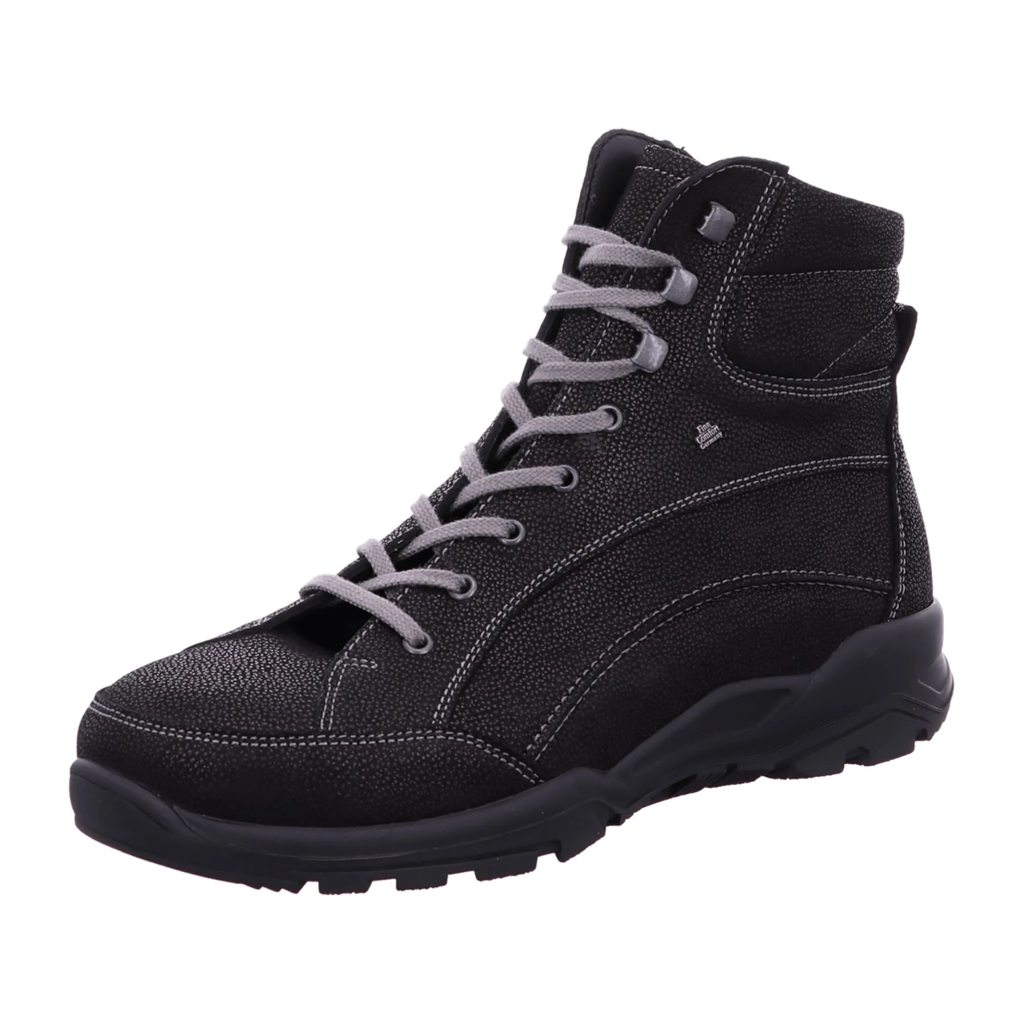 Finn Comfort Whistler Men's Black Leather Boots - Durable & Stylish