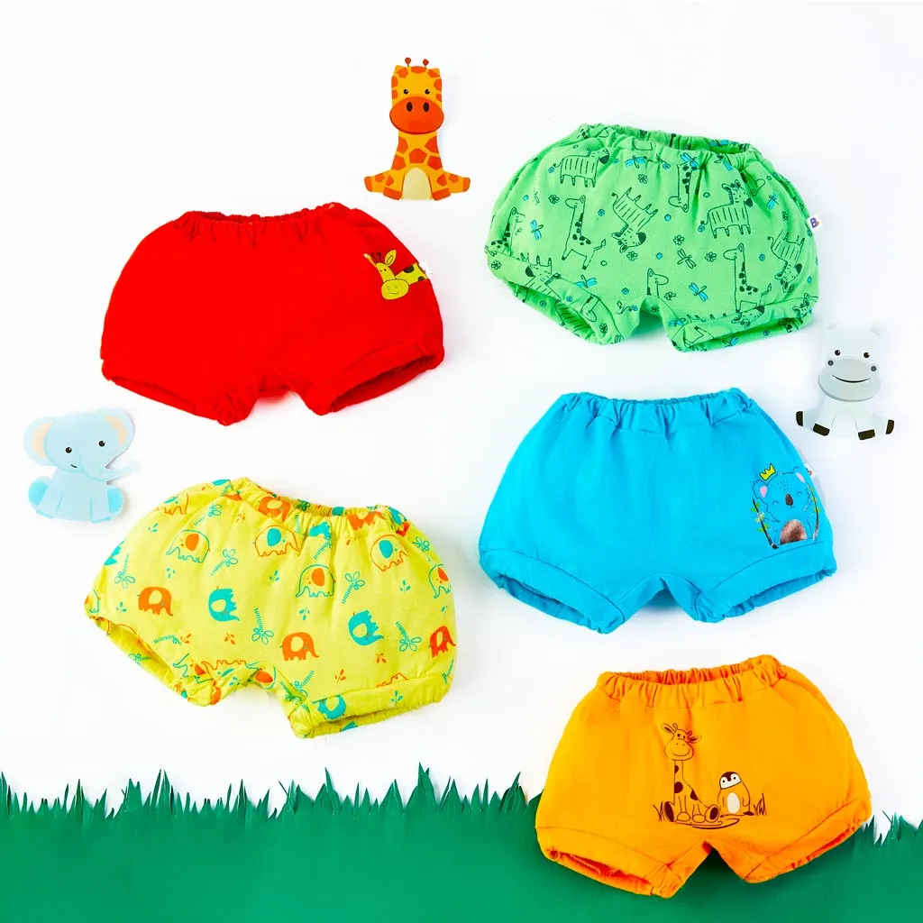 Free Waterproof Cloth Bib with pack of 5 BASIC Bloomers