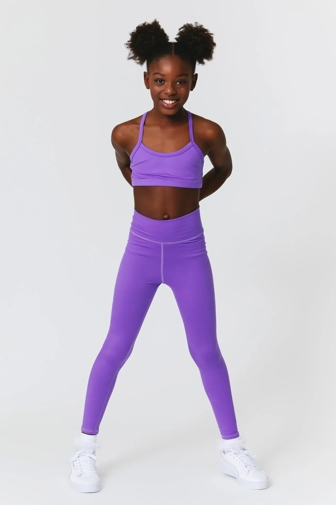 Girls TLC Leggings in Electric Purple