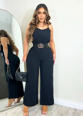 Go All Out  Jumpsuit Black