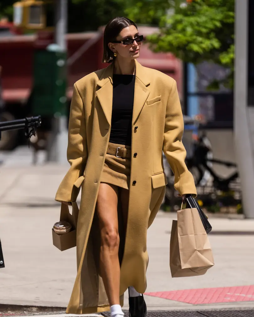 Hailey Bieber Trench Coat