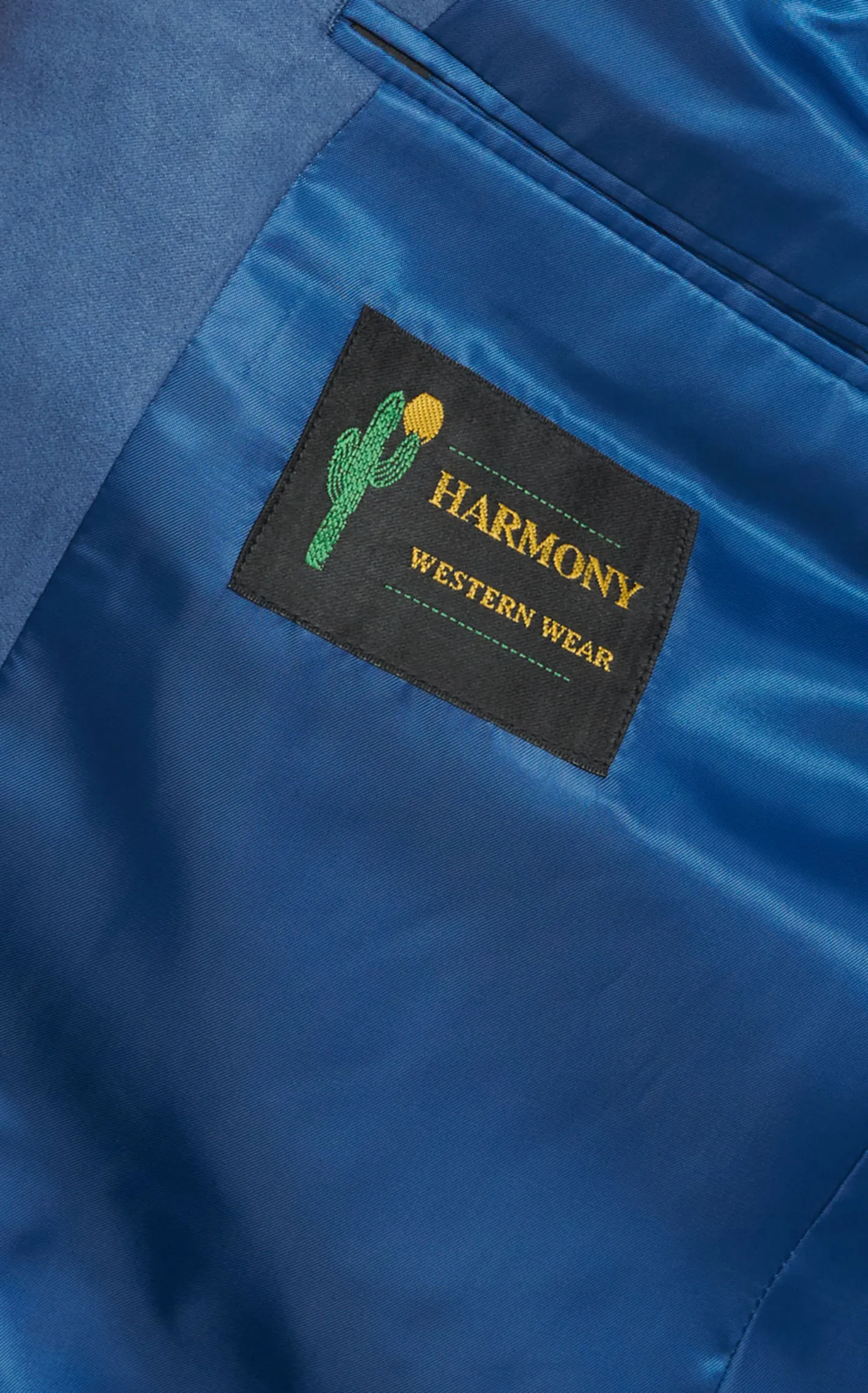 Harmony Western Wear Austin French Blue Microfiber Sport Coat