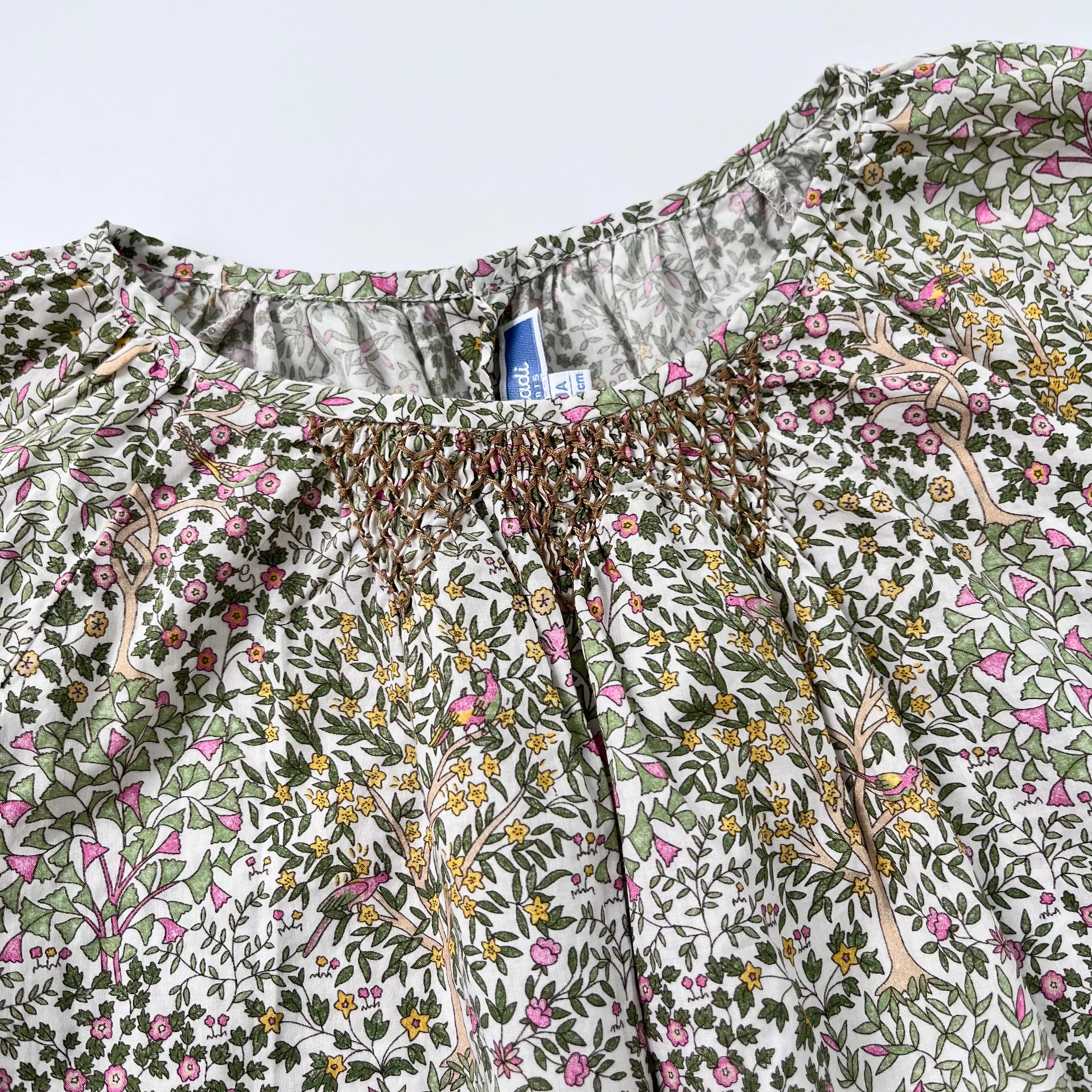 Jacadi Liberty Print Blouse With Smocking: 10 Years