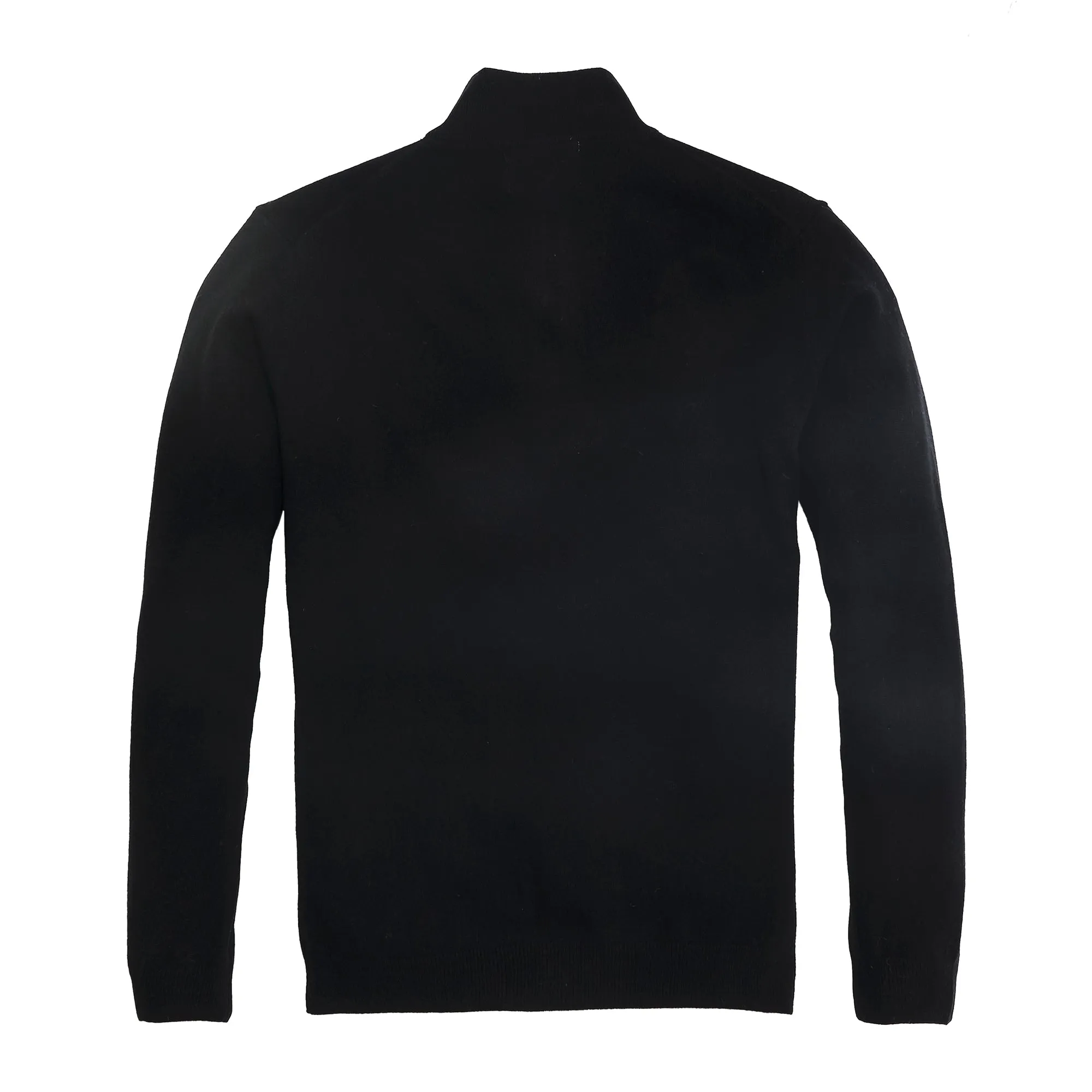 James Cashmere 1/4 Zip - Black