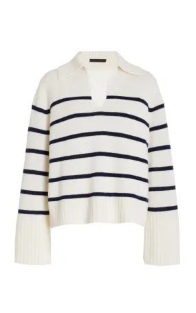 Jenni Kayne Frances Cashmere Polo Sweater