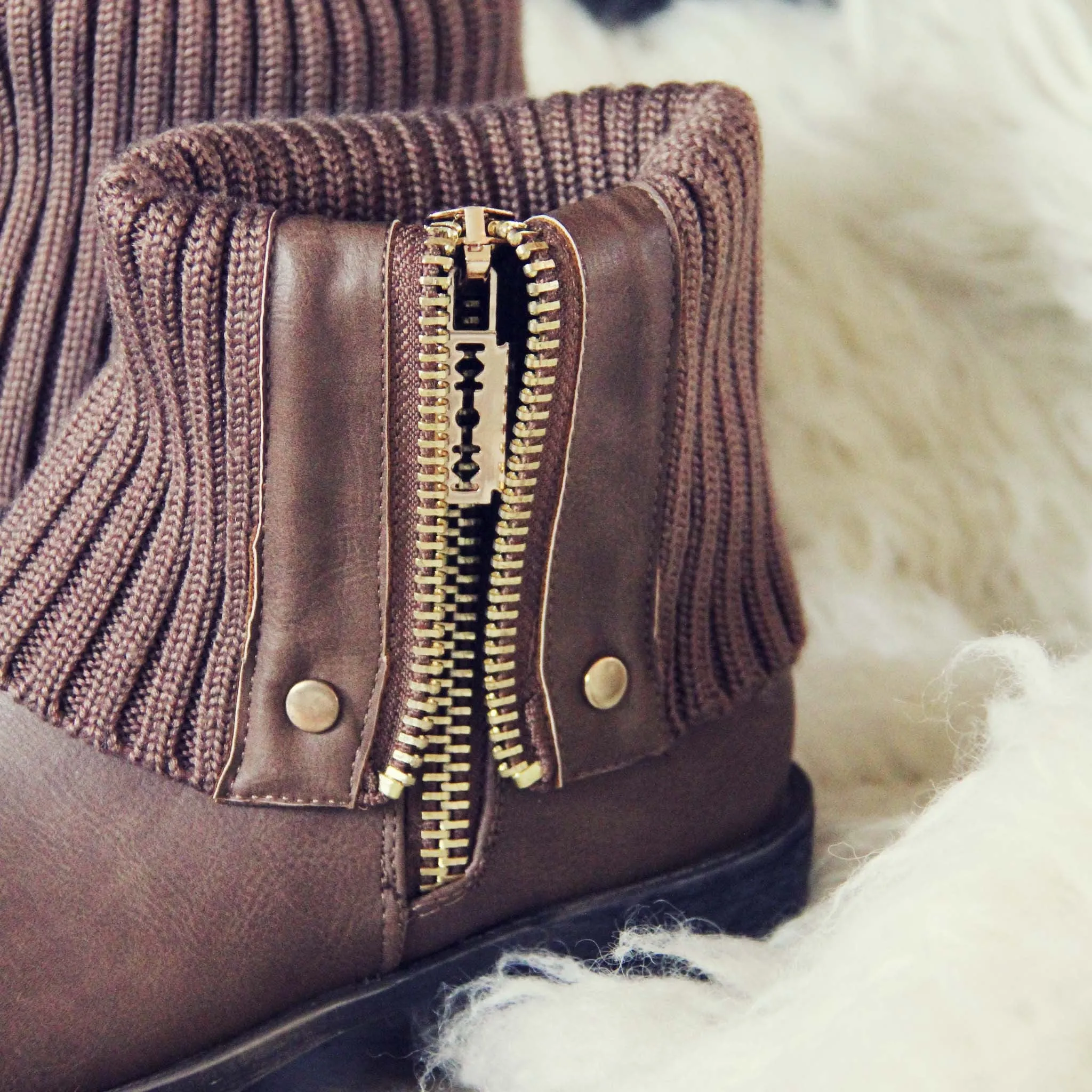 Knit & Cuff Boots