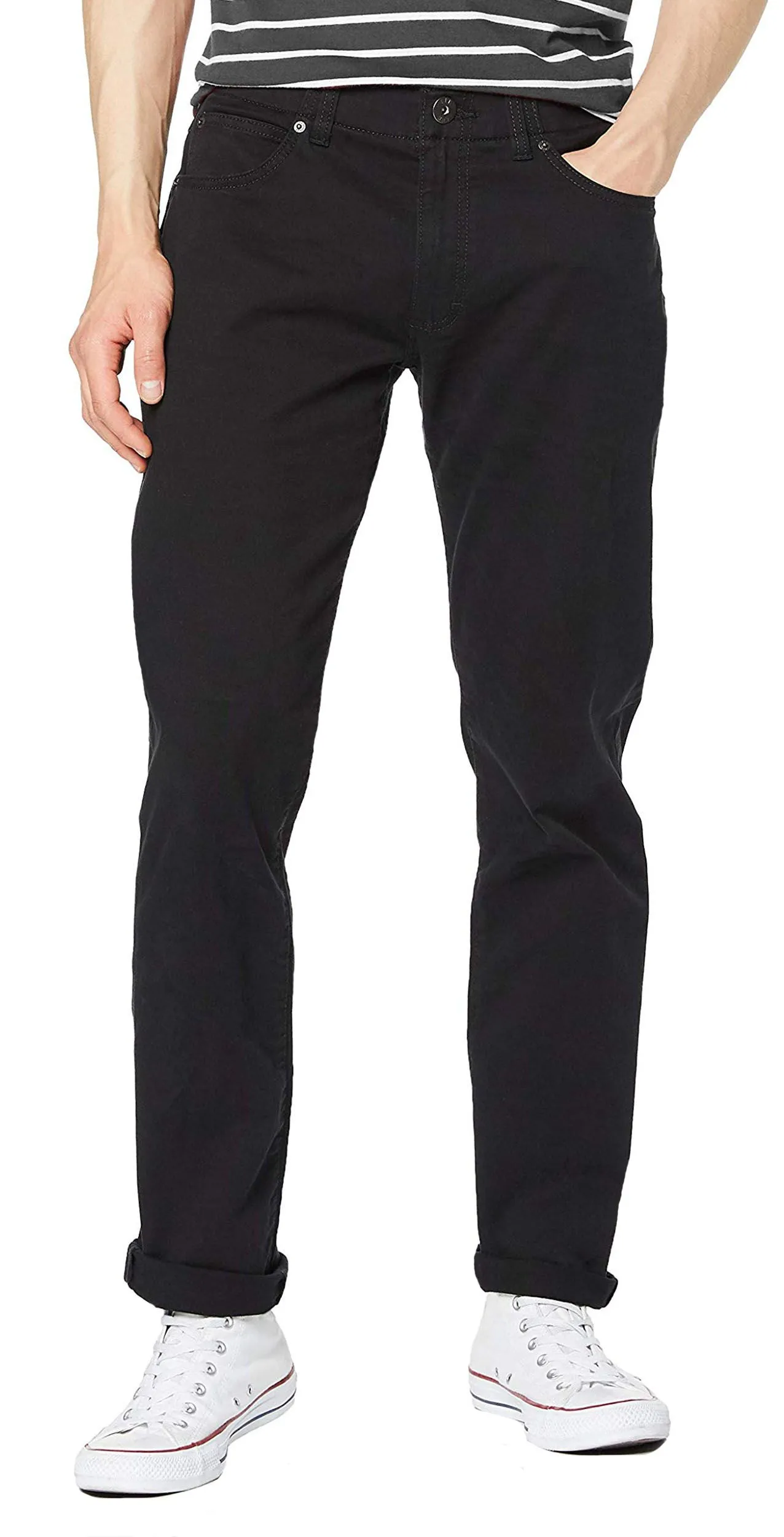 Lee Extreme Motion Straight Twill Stretch Chino Jeans Black