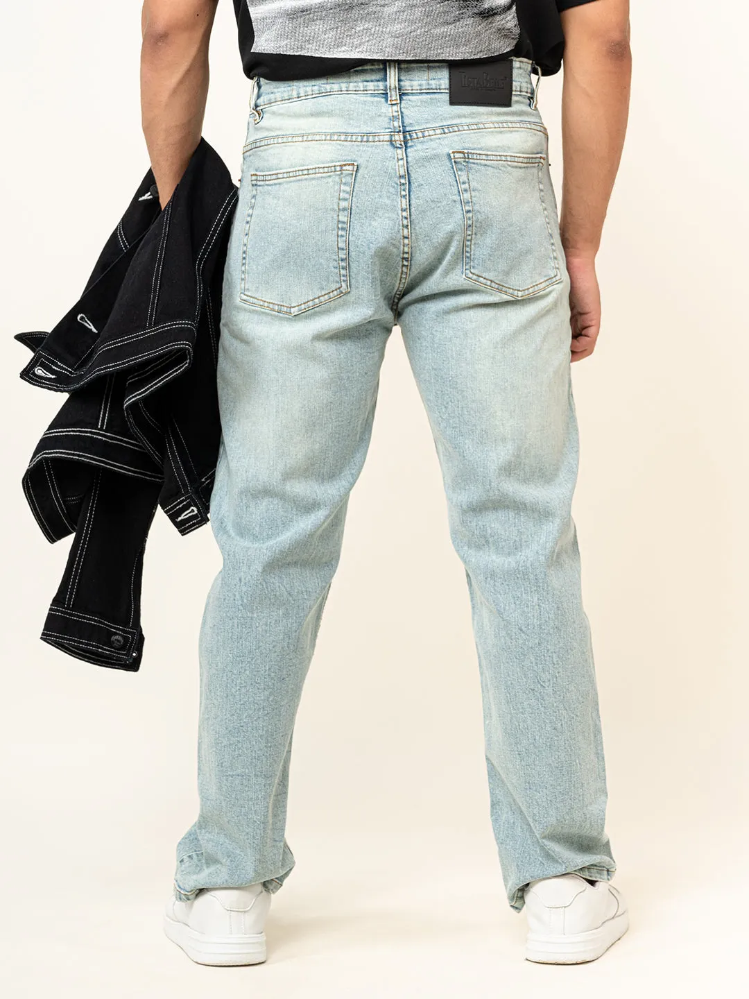 Light Blue Denim Baggy Jeans