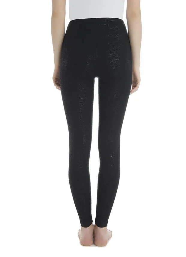 Lysse' Black Shine Tight Ankle Cotton Legging