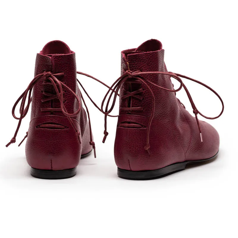 MAGRITTE Malbec | Leather Boot