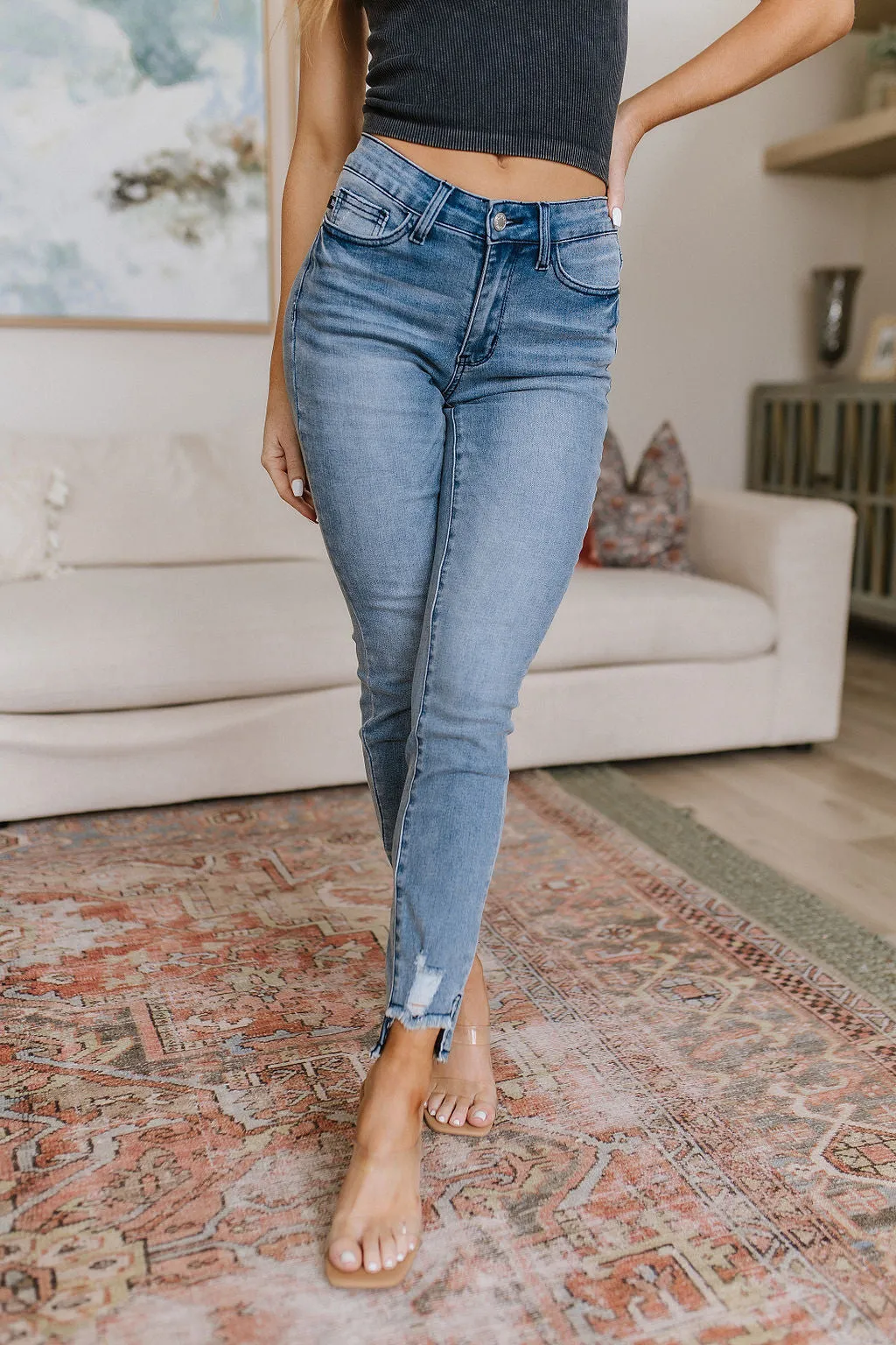 Mariah Mid Rise Cool Relaxed Jeans