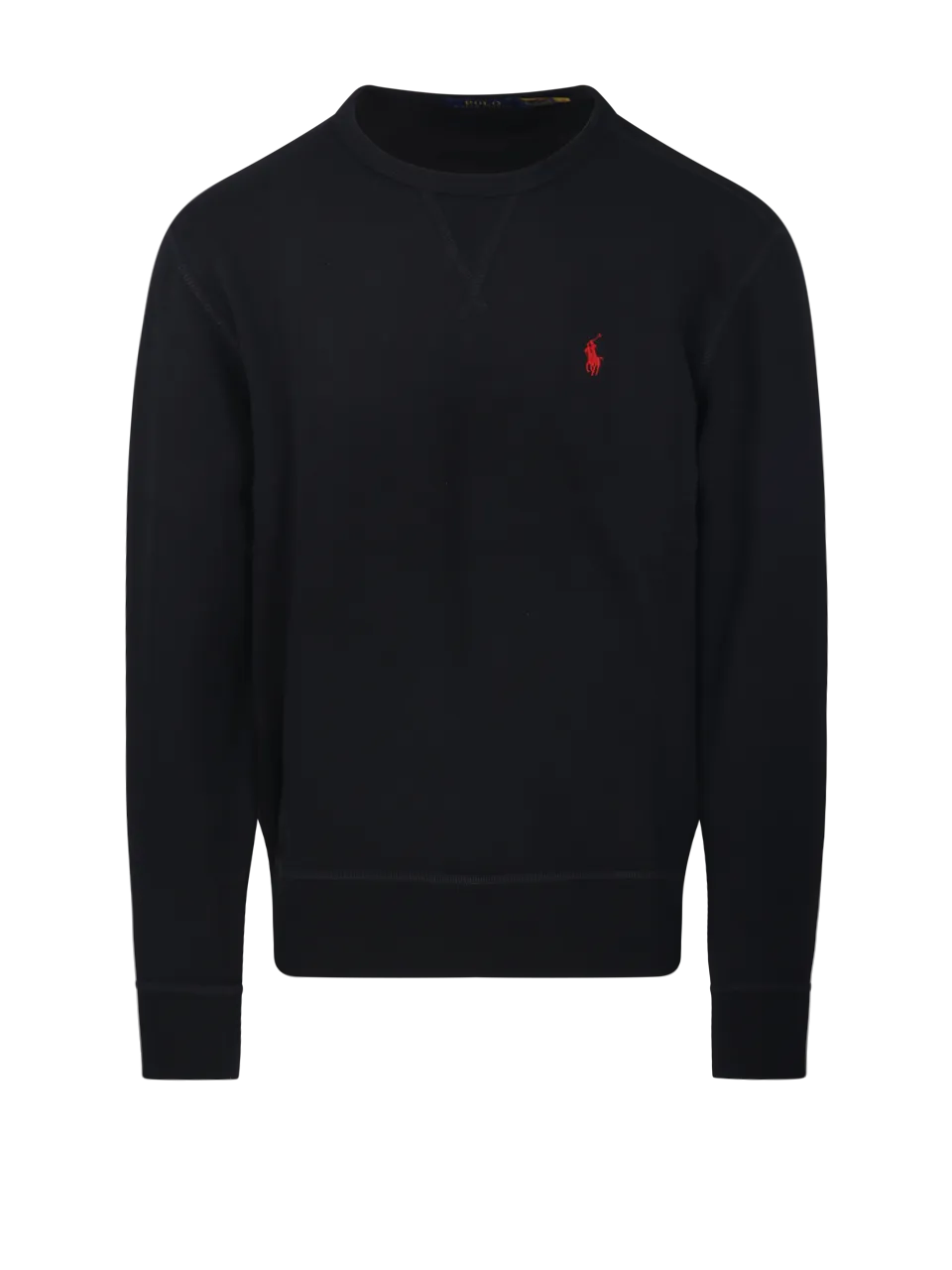 MEN RALPH LAUREN BLACK COTTON SWEATER