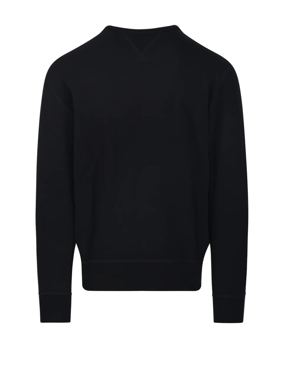 MEN RALPH LAUREN BLACK COTTON SWEATER